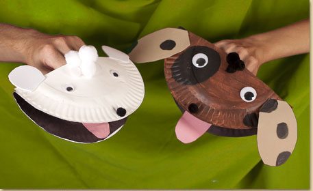 How to Make a Puppy Out Of a Paper Plate, Crafts for Kids